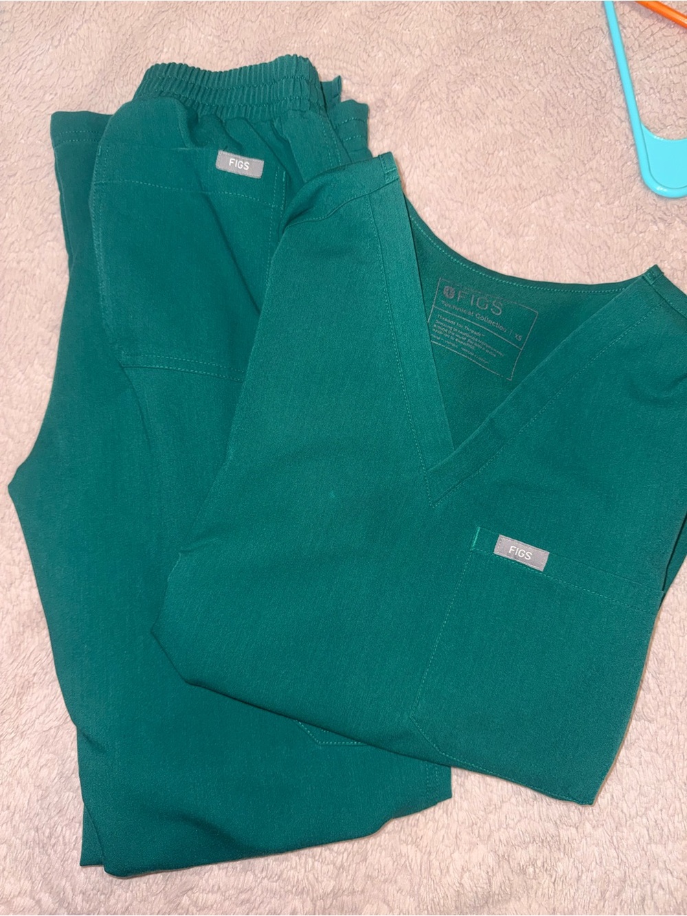 Hunter Green Figs Scrubs